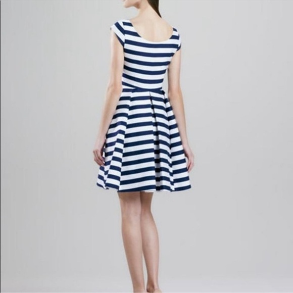 Kate Spade Blue Hyacinth Stripe Cap Sleeve Mariella Dress Size 2 - Picture 5 of 11